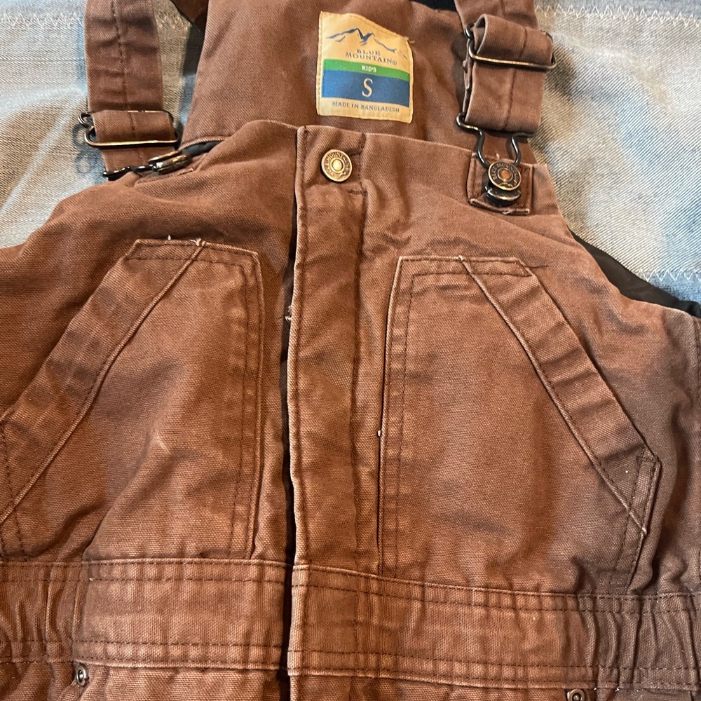Brown Kids Overalls